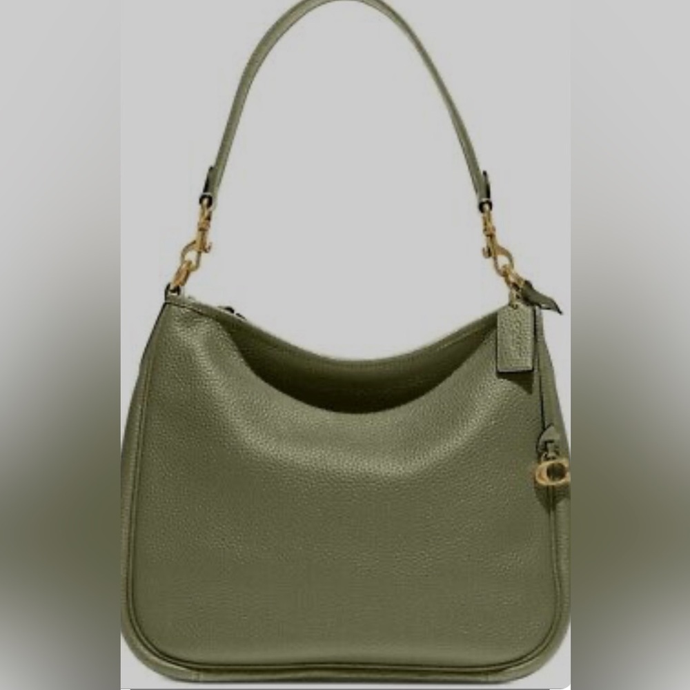 Coach Olive Green Leather Shoulder Bag